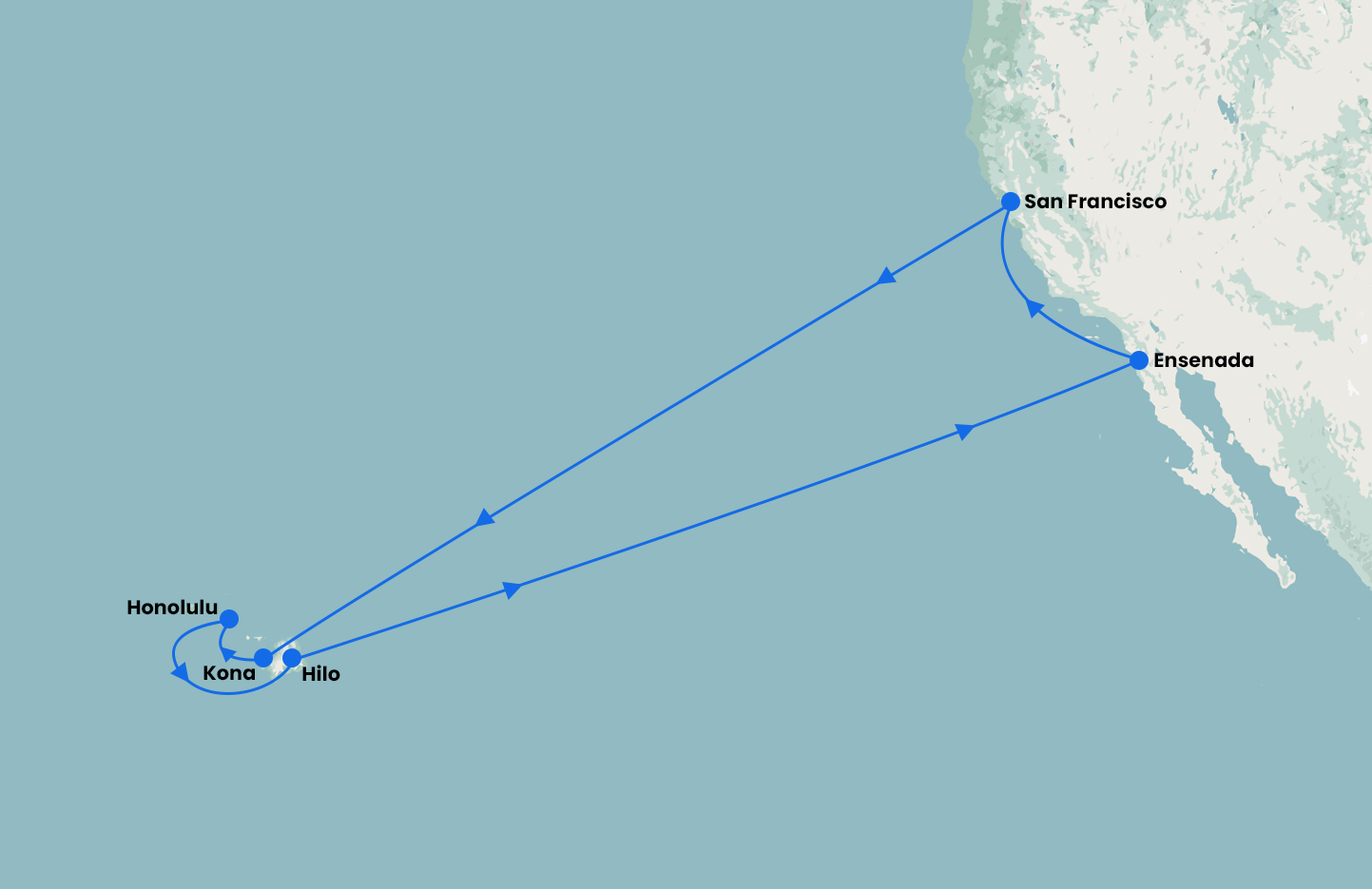 San Francisco and Hawaiian Explorer with Ruby Princess